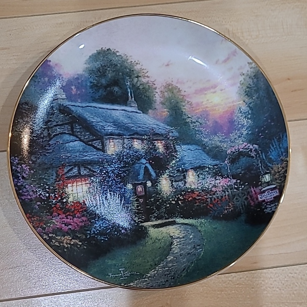 "Julianne's Cottage" plate by Thomas Kinkade, 1993